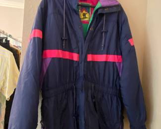 Super fun vintage neon ski jacket