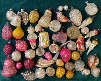 Early 20th century Christmas ornaments collection