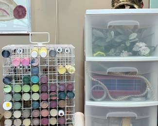 Craft paint and supplies