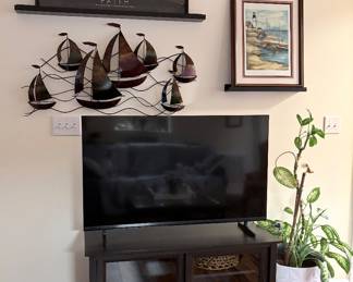 Wall art, tv stand, etc