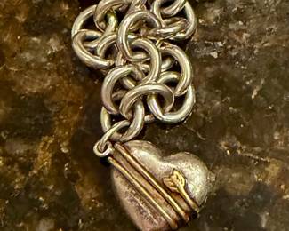 Gold and 925 necklace