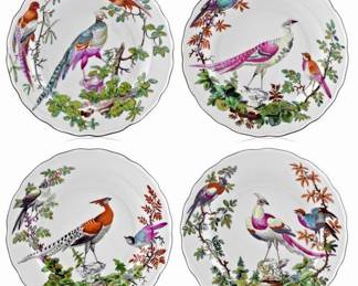 MOTTAHEDEH CHELSEA BIRD SET OF 8 large salad or dessert plates