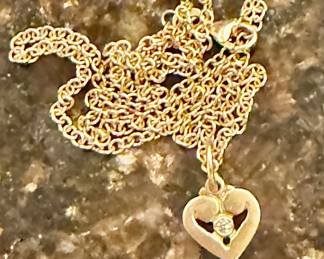 Diamond heart necklace