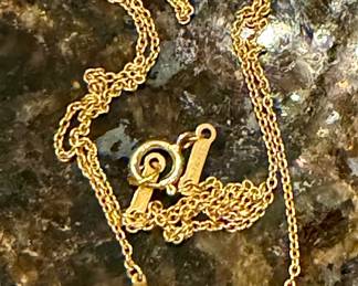 Single diamond necklace