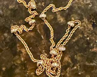 Diamond rondelle bracelet