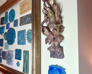 Antique carved dragon from Thailand.