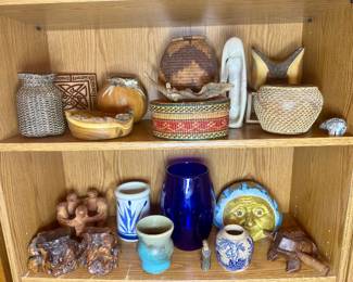 Signed wood vessels,