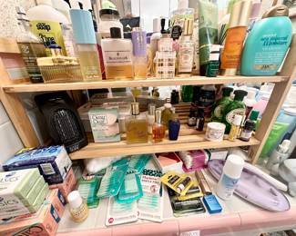 Lots of cosmetics, perfumes and soaps!