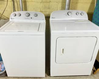 Like new Whirlpool washer and dryer.