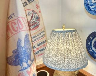 Feed sacks & crocks.