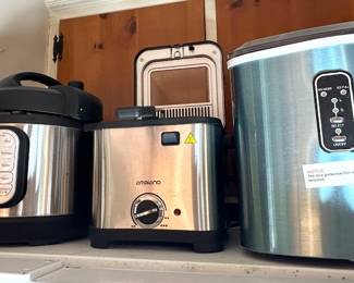 Instant Pot, deep fryer & ice maker.