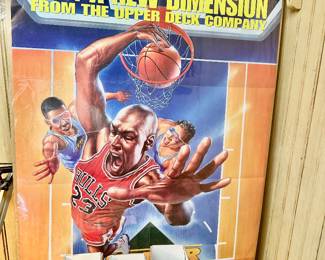 Michael Jordan 3-D poster.