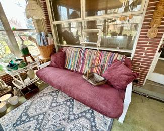 Entering the sun porch.