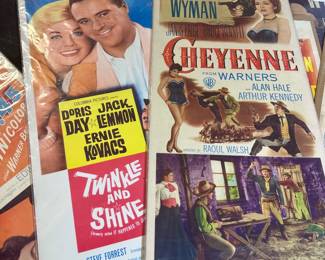 Movie poster inserts.