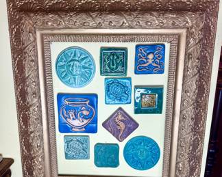 Antique gold frames.