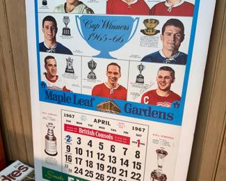 Cup winners 1965-66 with Red Wings Alex Delvecchio autograph