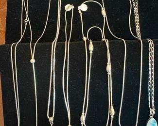 Beautiful selection of sterling silver jewelry.
