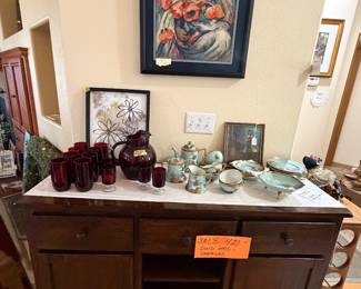 Beautiful entry/buffet-Dove detailing solid wood