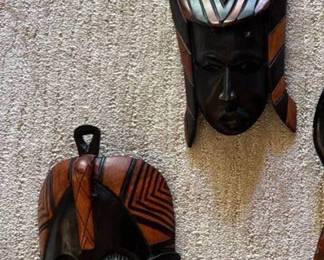 3 African masks