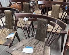 mid century sea grass chairs