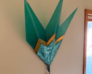 Pair of Art glass scones