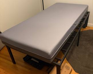 Twin bed and mattress