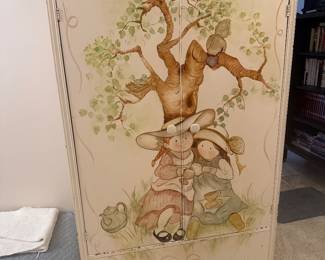 Darling hand painted armoire