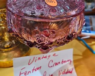 VINTAGE FENTON CANDY DISH