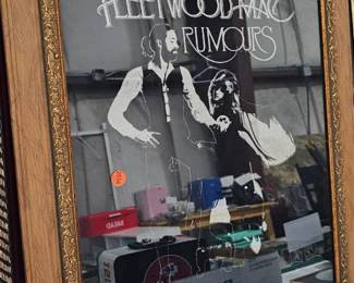FRAMED FLEETWOOD MAC MEMORABILIA
