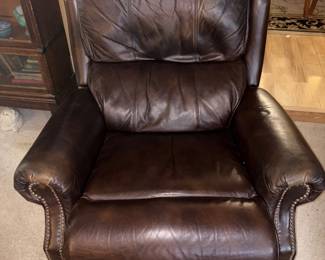 Leather recliner