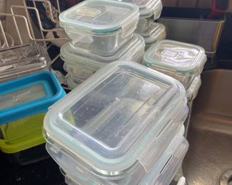 Glass and plastic lid