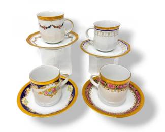 102 VintageTirschenreuthBavariaMiniDemitasseCupsSaucersSet