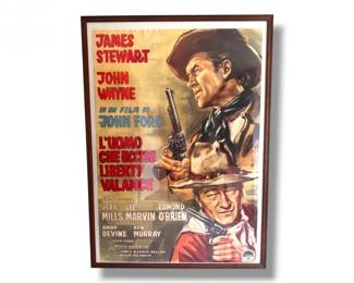 29 MassiveVintageJohnWayneJamesStewartMoviePosterFramed