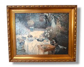 16 ClaudeMonetTheLunchPicnicScenePrintProfessionallyFramed