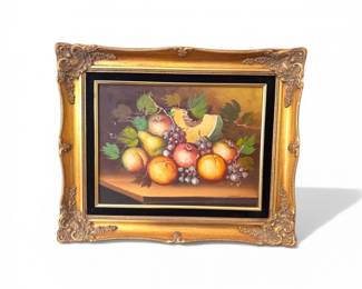2 FramedOriginalStillLifeFruitPaintingSignedbyArtist
