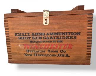 86 WoodenWinchester12gaAmmoCratewLid