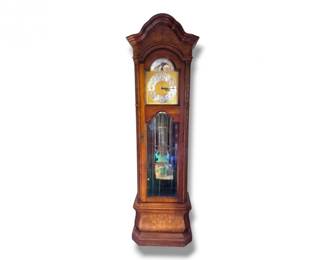 12 AntiqueStyleHowardMillerGrandfatherClockwArchedTopDesign