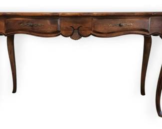 Ethan Allen Country French TwoDrawer Console Table