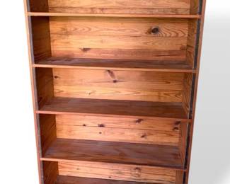 Rustic Solid Wood 5Tier Bookcase