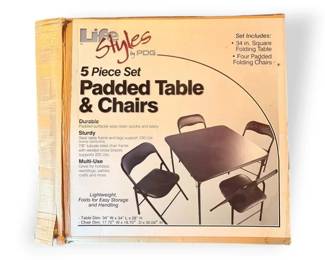 Folding Card Table With Chairs In Original Packaging