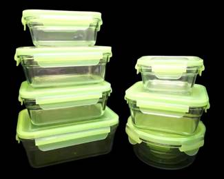 7 Snapware By Glaslock Glass Storage Containers With Lids