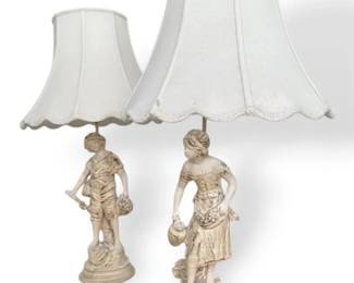Two Matching Ceramic Lamps
