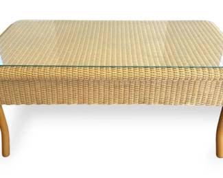 Wicker Outdoor Coffee Table 38 Long