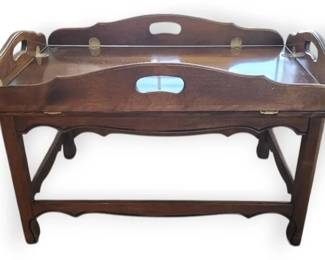 Ethan Allen Butlers Tray Coffee Table