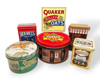Vintage Tins  Quaker Oats, Hersheys  More