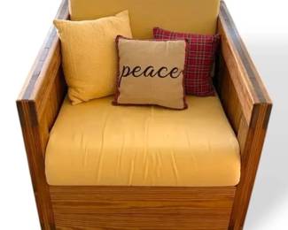 Wooden Farmhouse Modern Chair