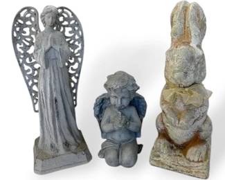 Three Garden Statues
