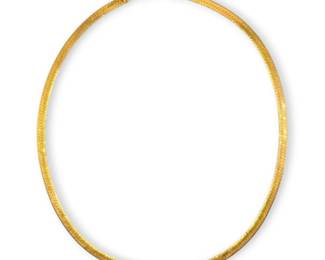 14k 20 Herringbone Necklace, ACA Italy 98.45g