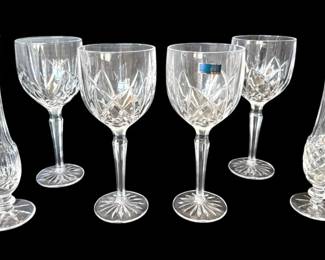 Waterford Marquis Crystal Lismore Wine Glasses Waterford Crystal Bud Vases
