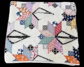 Geometric Star Pattern Quilt